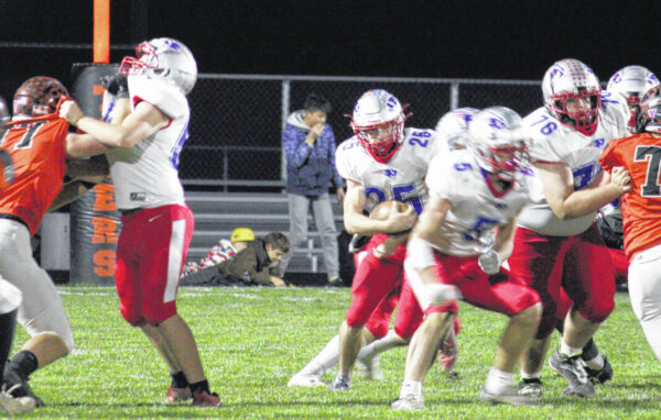 Wehr’s seven touchdowns leads Patriots past West Liberty-Salem in playoff game